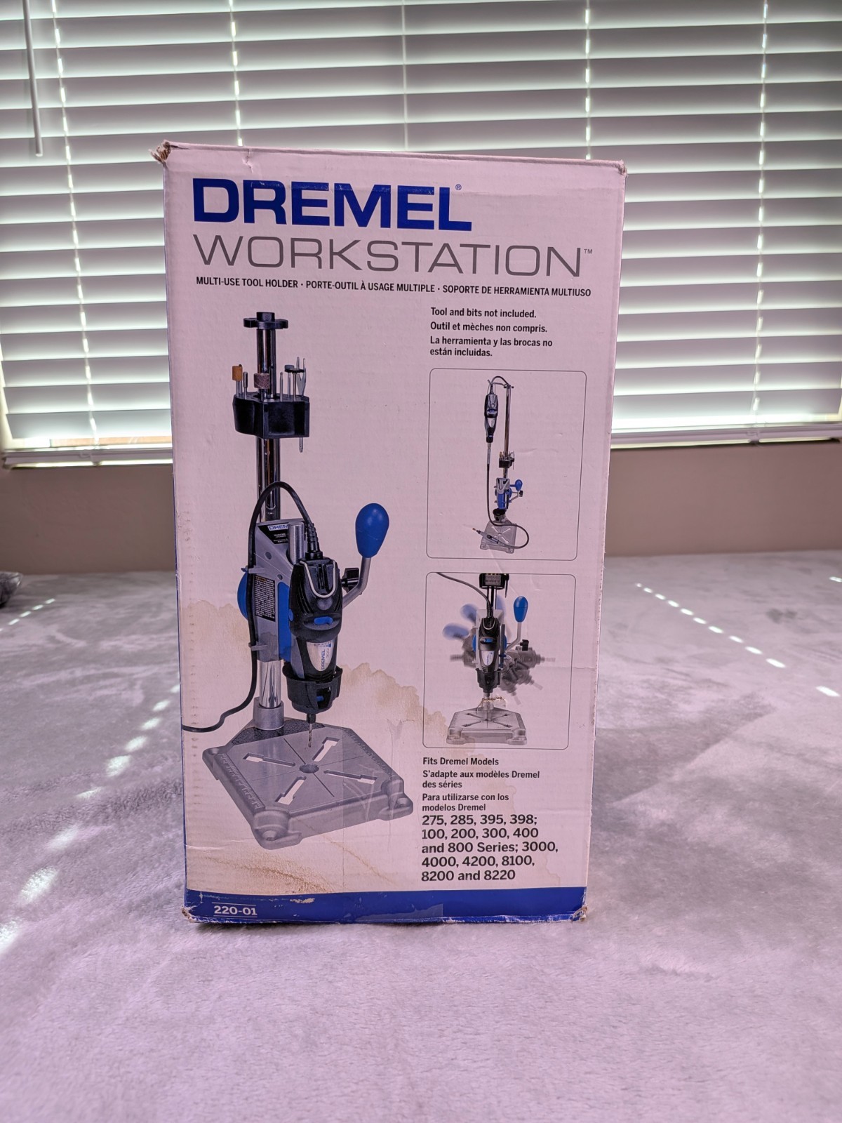 Dremel ‎220-01 Drill Press Rotary Tool – Blue/Gray