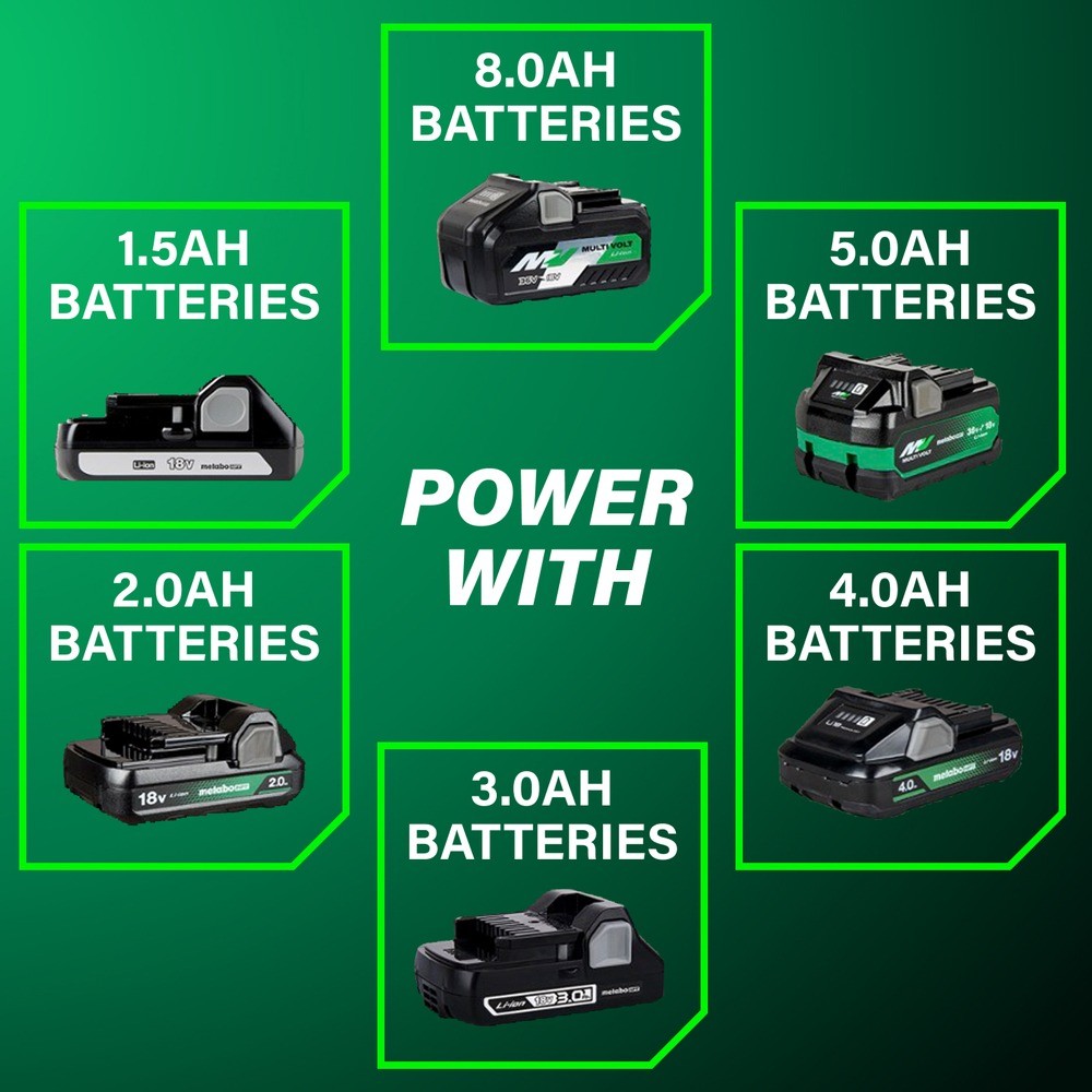 Metabo HPT NT1850DGM 18V MultiVolt Li-Ion 18-Ga Brad Nailer Kit (2 Ah) New