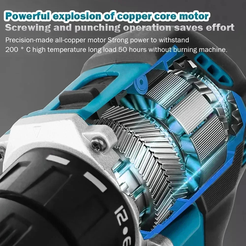 Makita DDF487 Brushless lithium electric rechargeable impact drill large torque