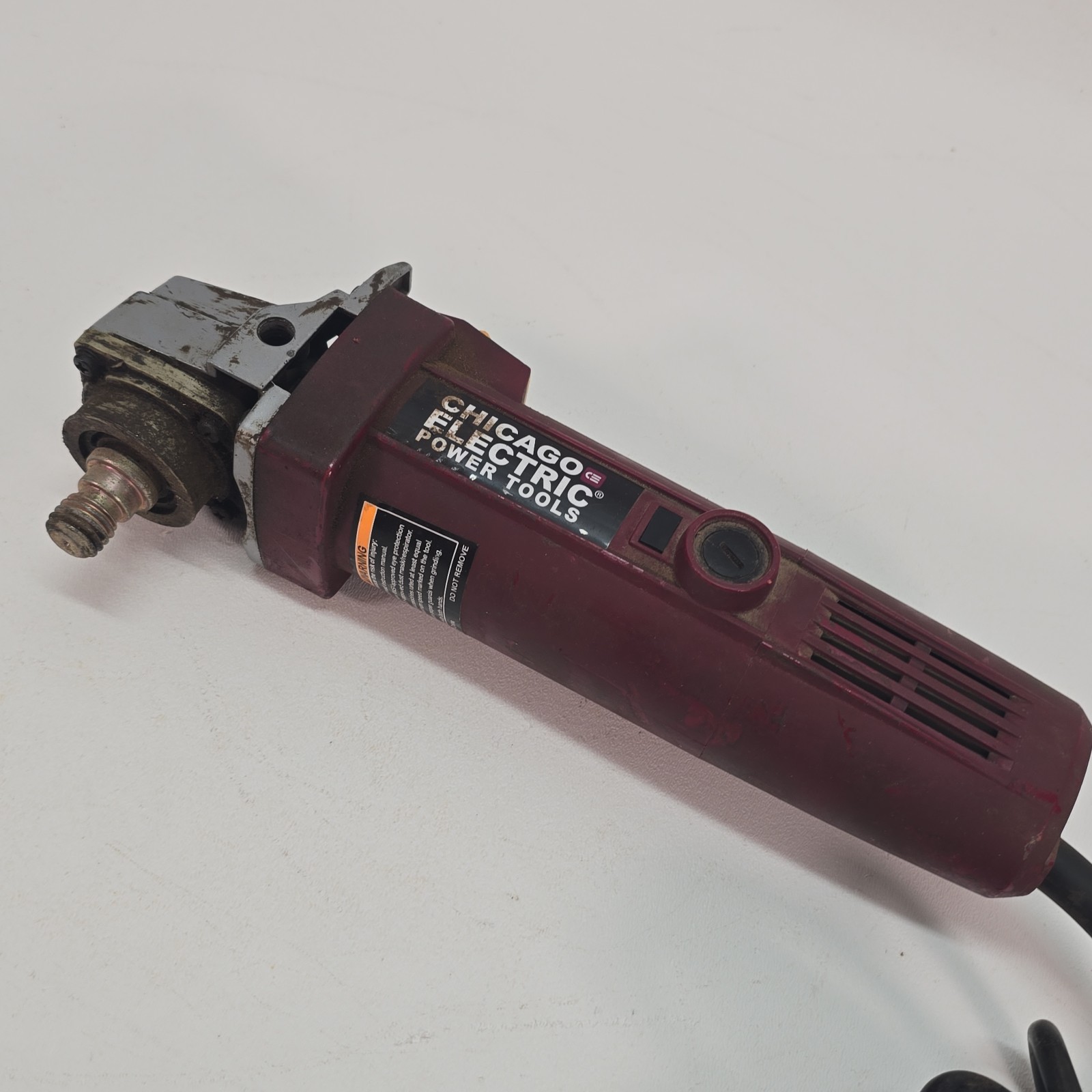 Chicago Electric 4-1/2&Prime; Angle Grinder Red Corded 120V Rotary MPN 91223