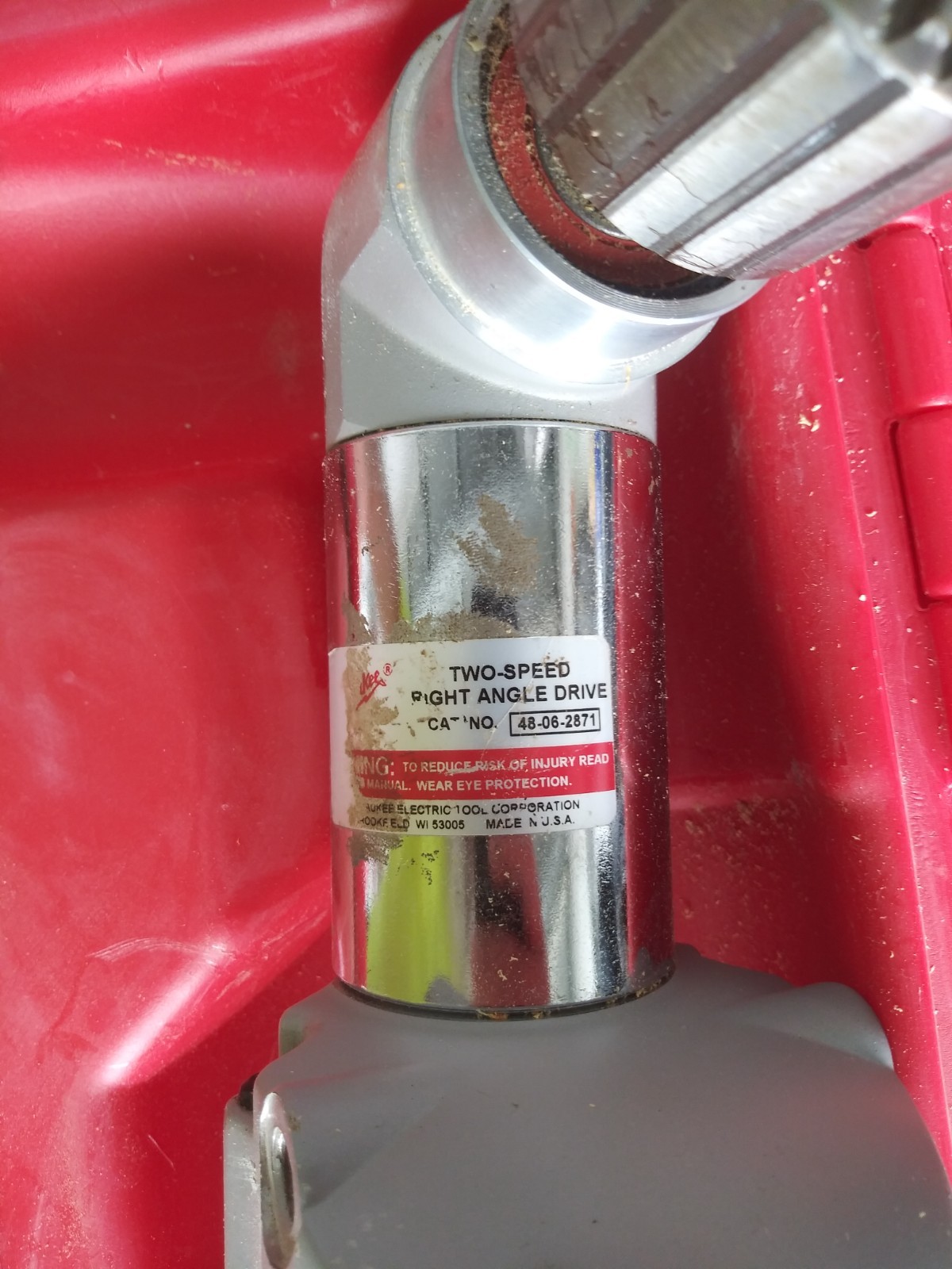 Milwaukee 1/2in Right Angle Drill Kit, 3107-6 variable speed, quick remove cord