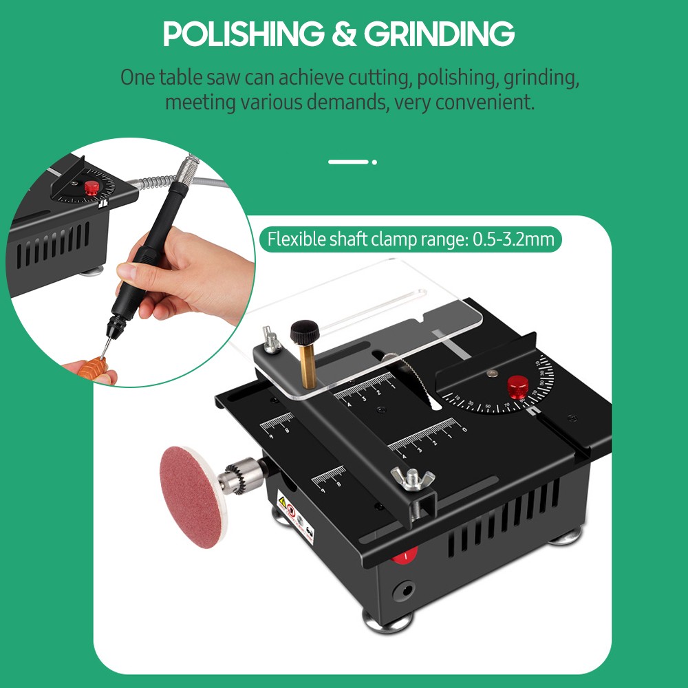 Mini Table Saw Wide Application Wood Plastic Acrylic Soft Metal DIY Table Saw
