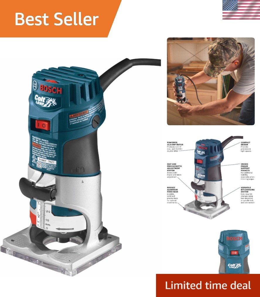 Brand New PR20EVS Colt 1.0 HP Variable-Speed Palm Router