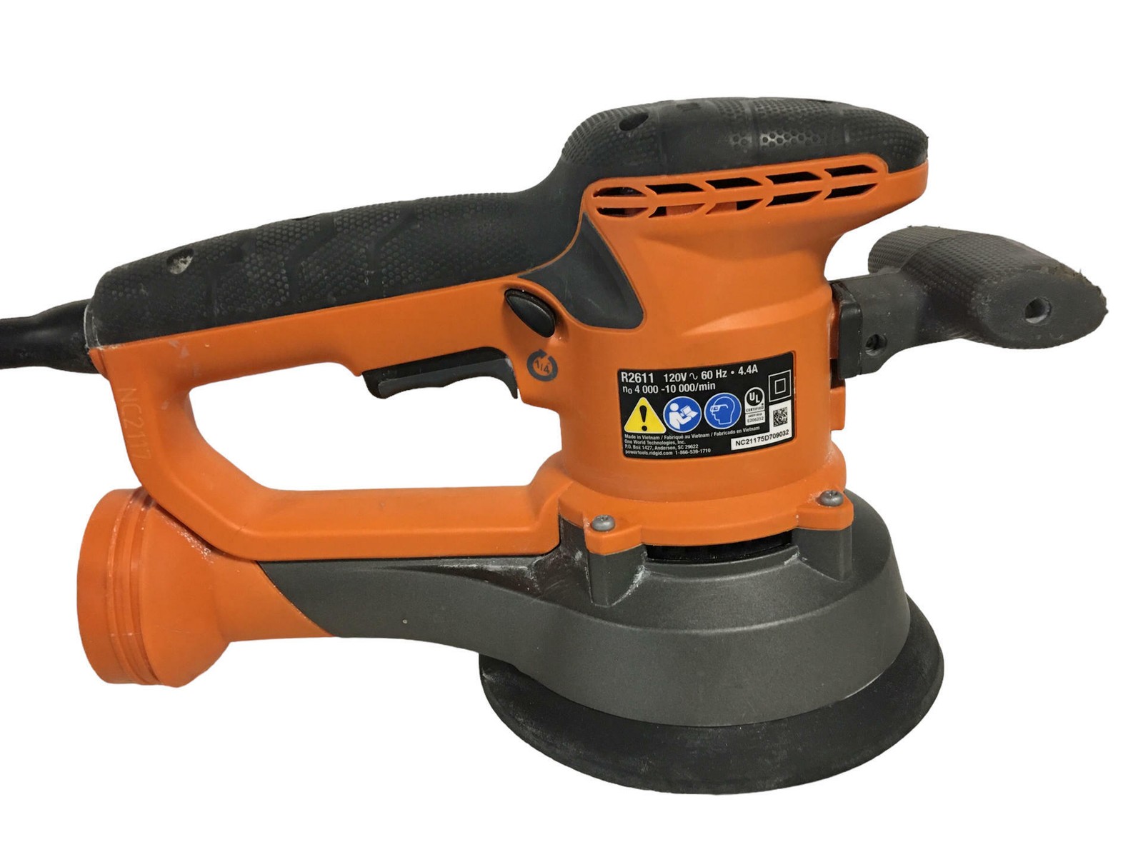 RIDGID Corded 6-Inch VS Random Orbit Sander R26111