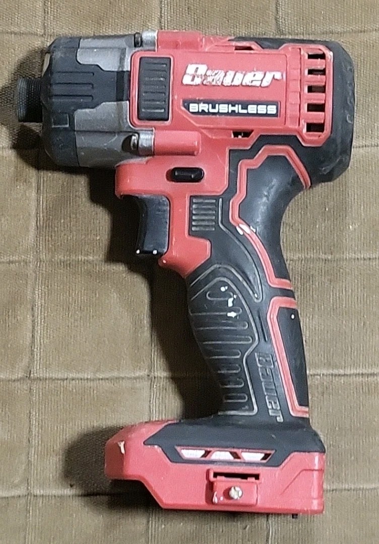 New Bauer 2181CR-B 20V Brushless 3 Speed 1/4&Prime; Impact Driver Lithium Ion