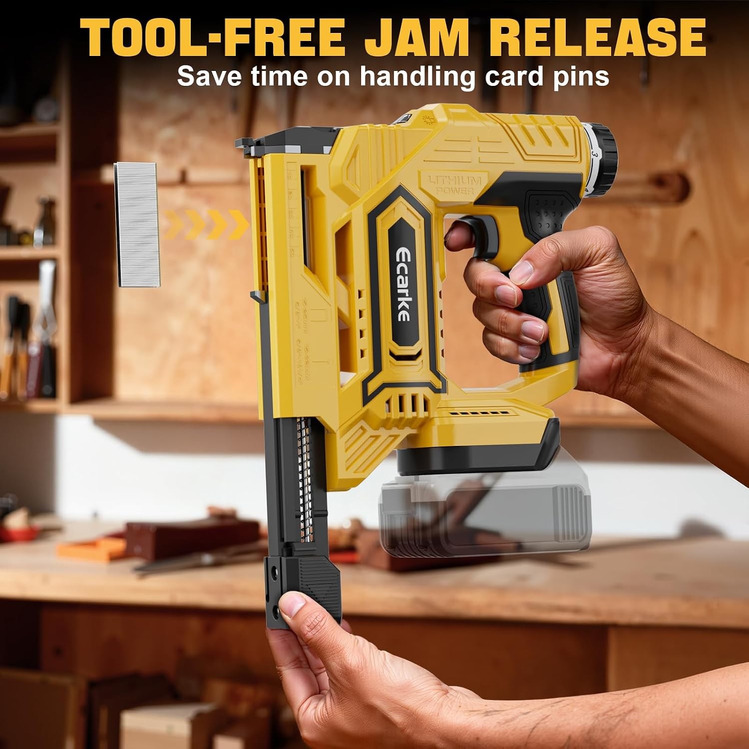 20V Cordless Brad Nailer 18 Gauge DeWalt Battery Compatible 2-in-1 Nailer Gun