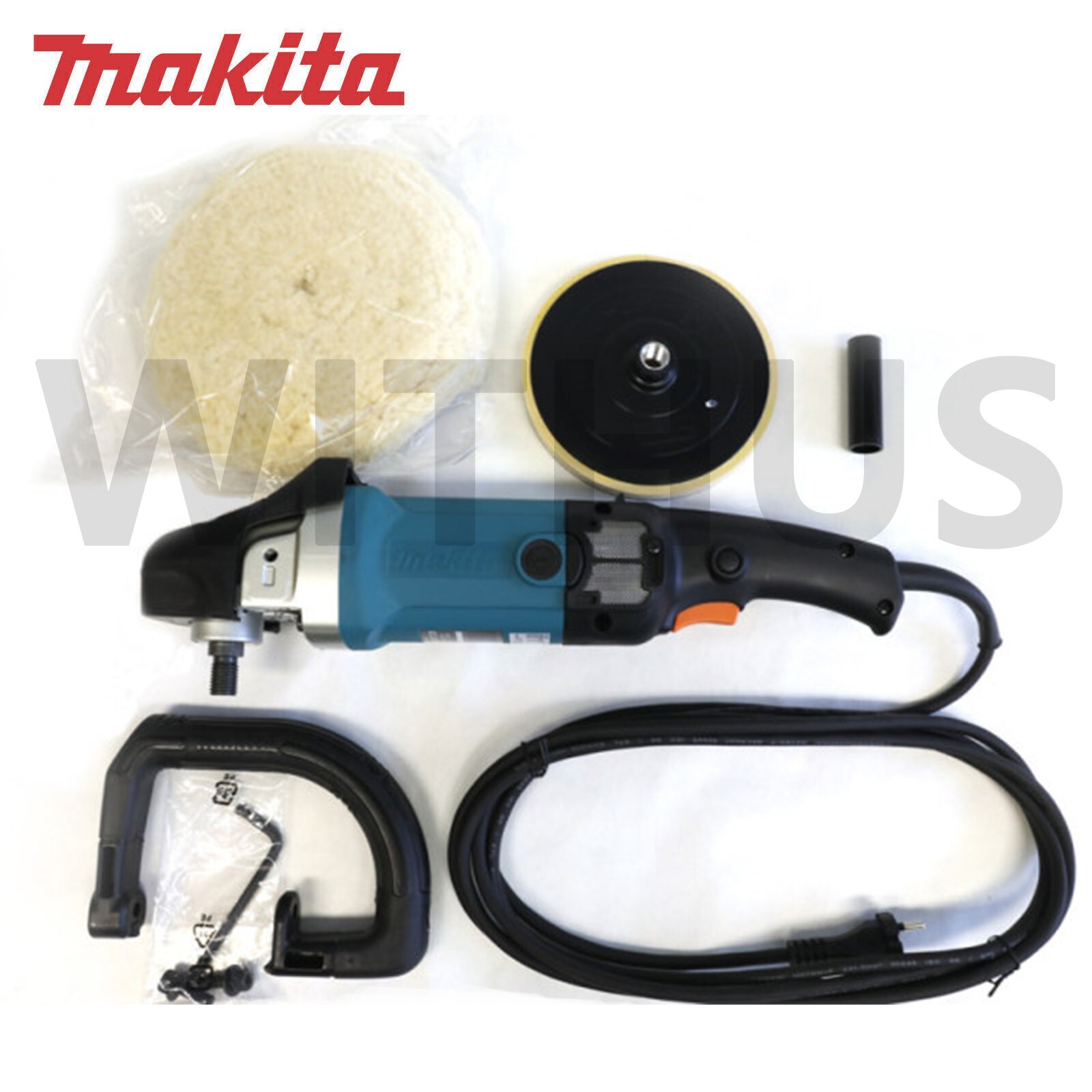 Makita 9237CB (Next of 9227CB)7&Prime; Sander Polisher 1200W 180mm 8.2ft-Corded AC220V