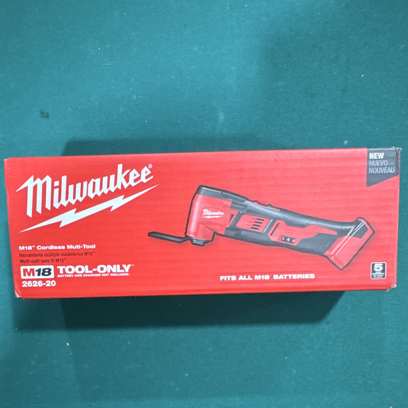Milwaukee M18 2626-20 18V Oscillating Multi-Tool Variable Speed Tool-Only