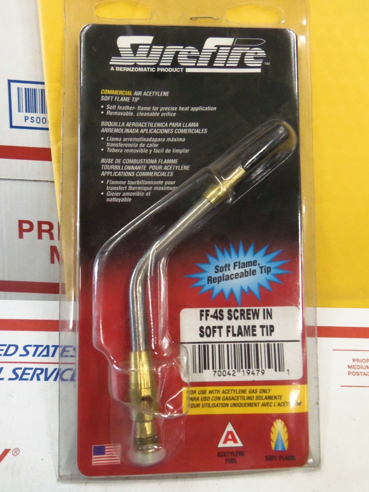 SUREFIRE FF-4S ACETYLENE TORCH SCREW IN TIP ( EQUIVALENT TO TURBO S-1 )
