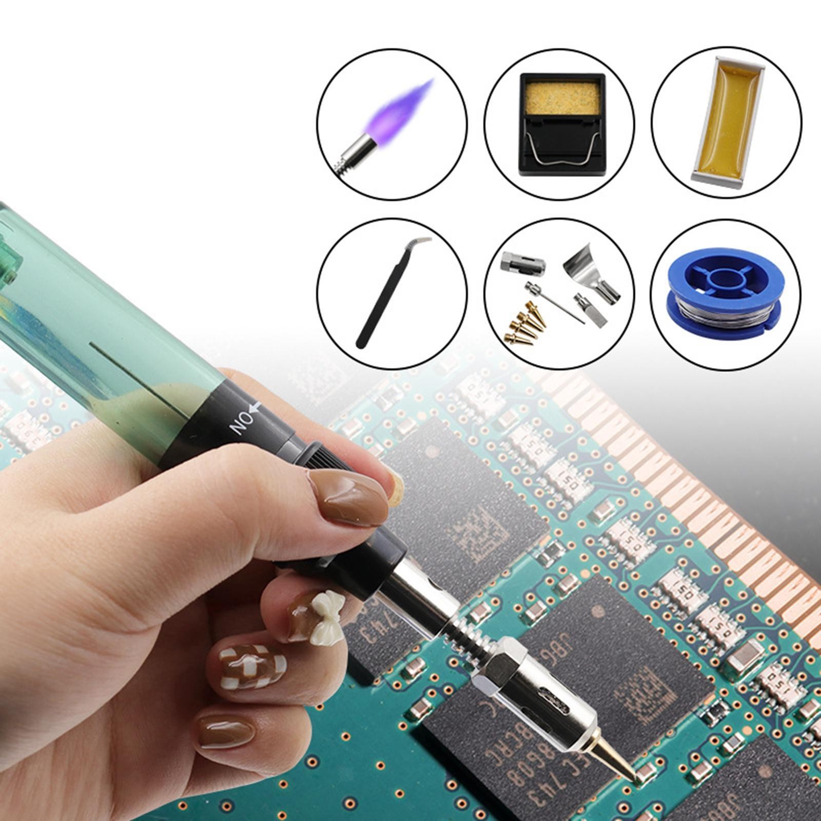 Gas Soldering Iron Set with Replacement Tip for Electronic Product