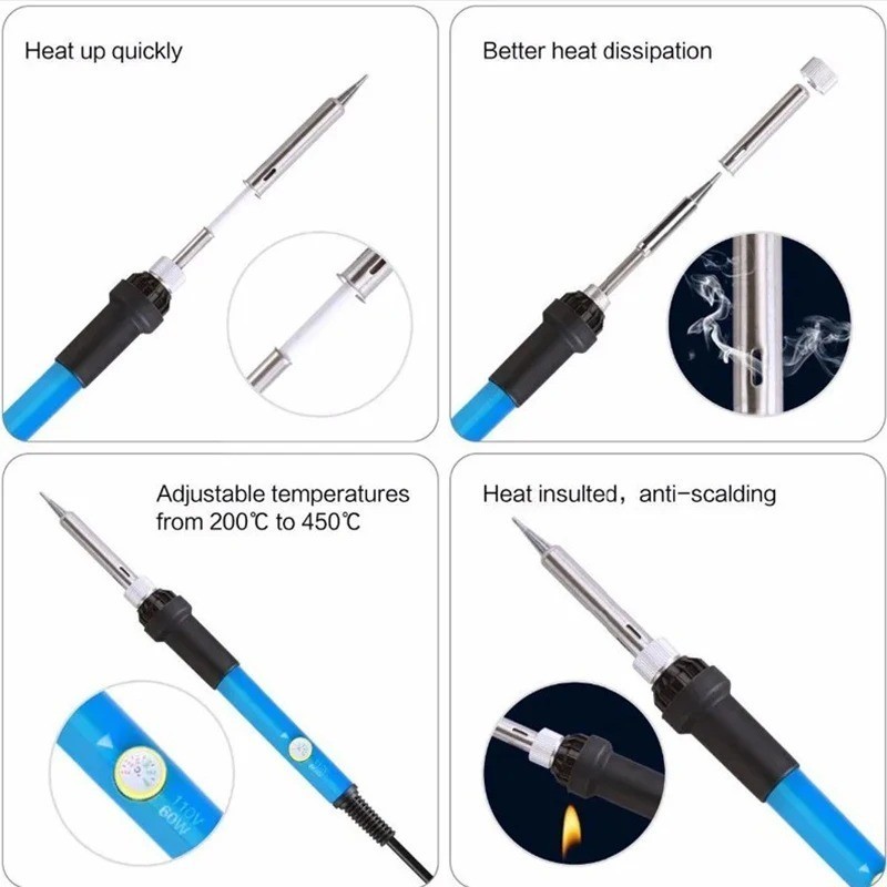 Adjustable Temperature Electric Soldering Iron 110V(US plug) /220V(EU Plug) 60W