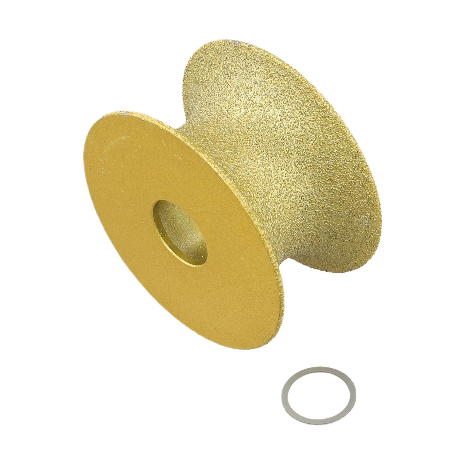 Bullnose Edge Grinding Disc 74 x 20mm Dry Vacuum Brazed for Stone and Concrete