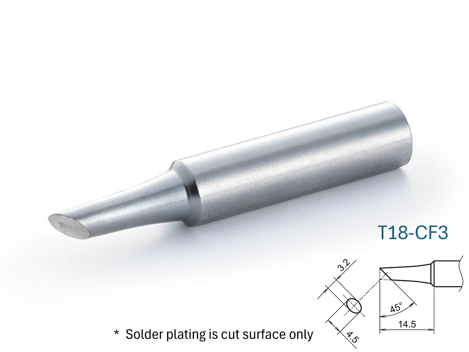 Hakko T18 Series C-Type Soldering Tip for FX-600/FX-8801, Choose from 15 pattern