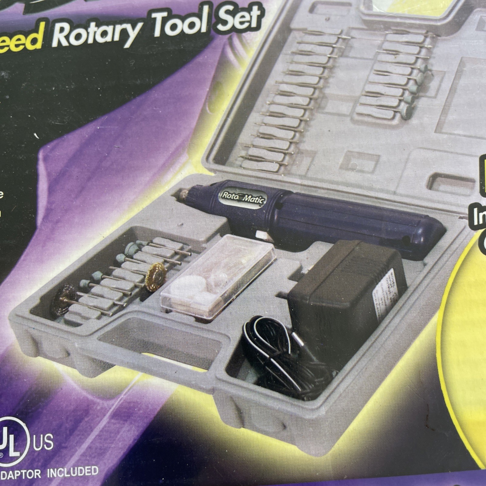 Roto Matic High Speed 60 Piece Rotary Tool Set As Seen on TV-sealed