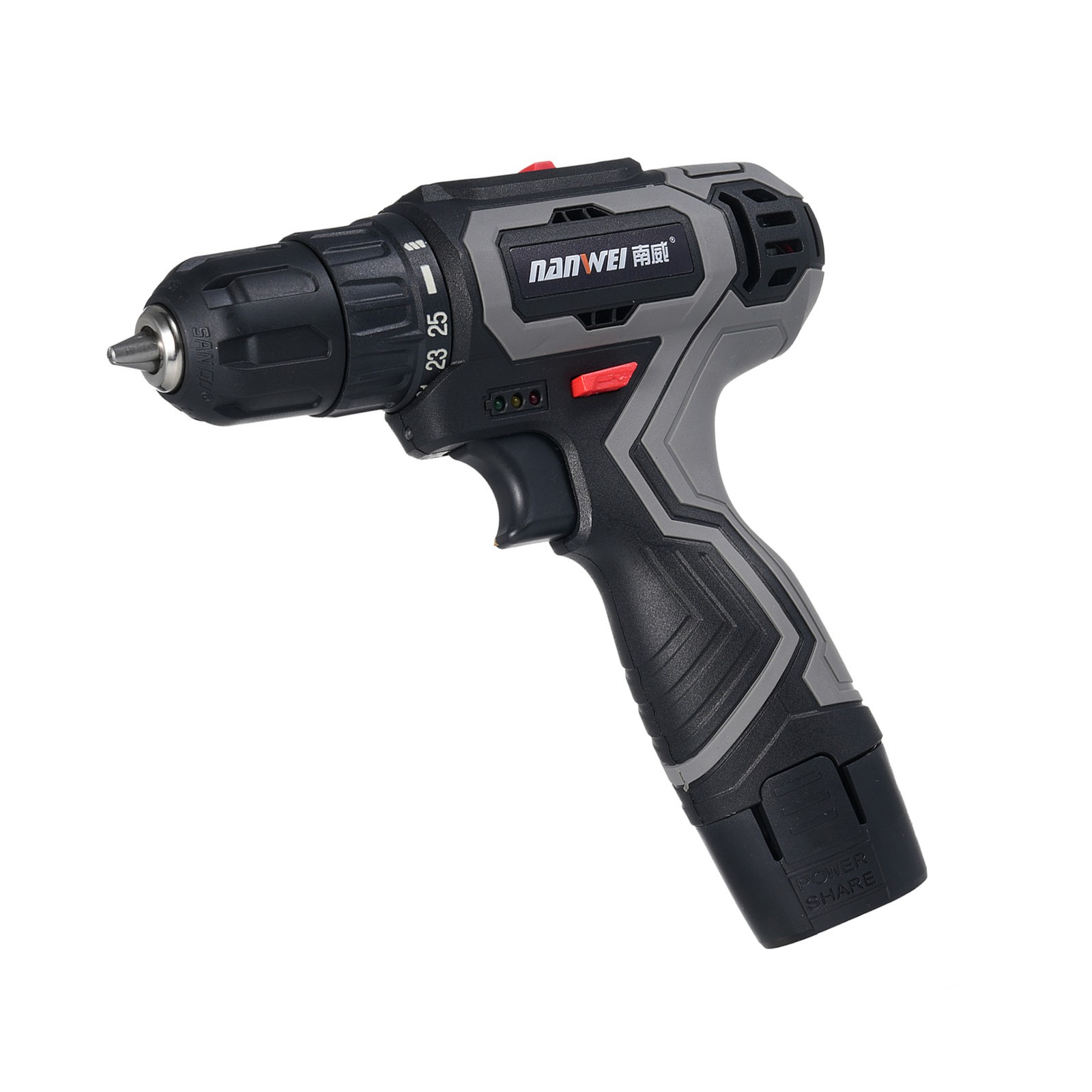 Cordless Drill Set 25+1 Torque 16.8V 2PC Battery US Plug For DIY Woodworking V1