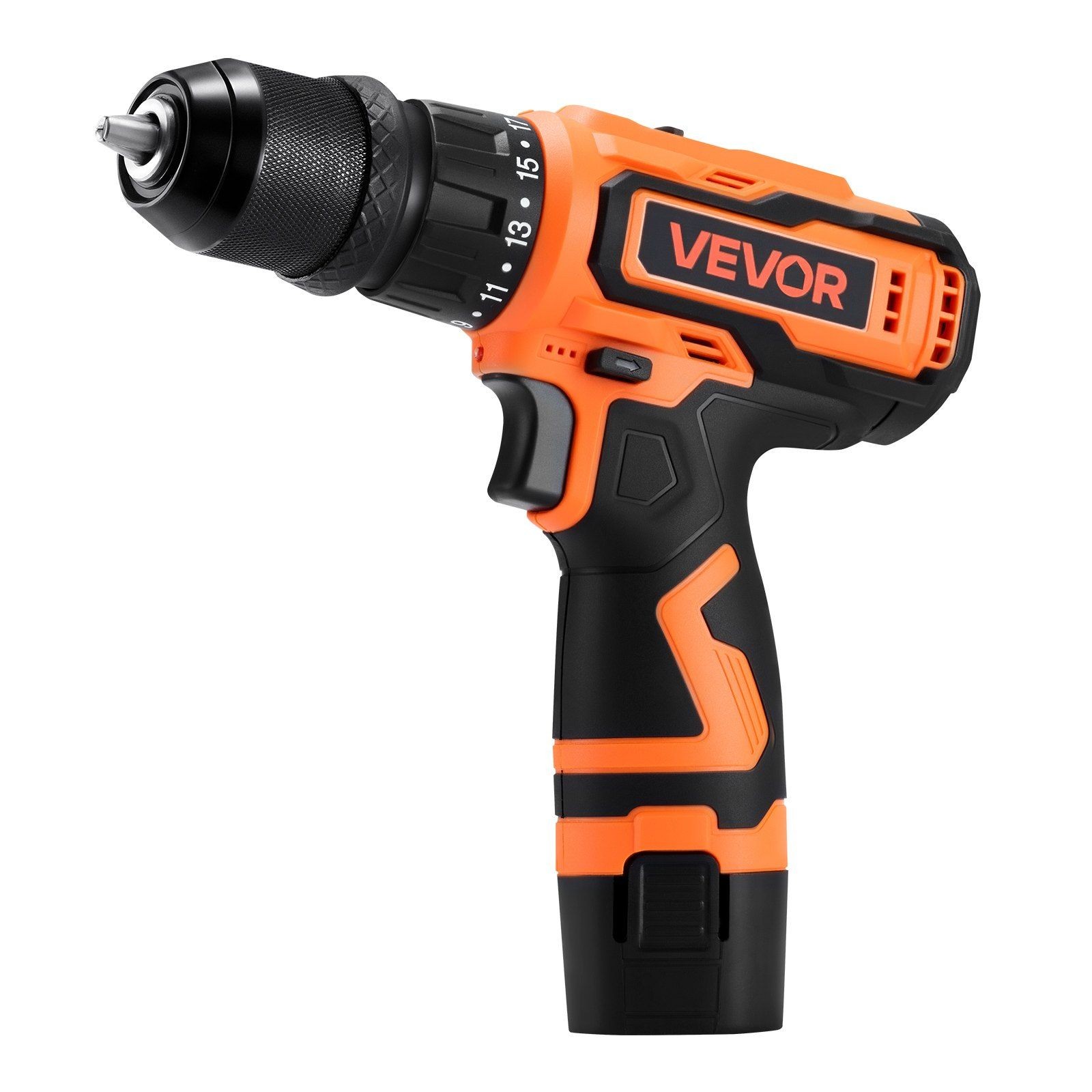 5-in-1 Drill Driver: 32N·m, 0-400/1500 RPM, 19-Torque, All-Metal Chuck
