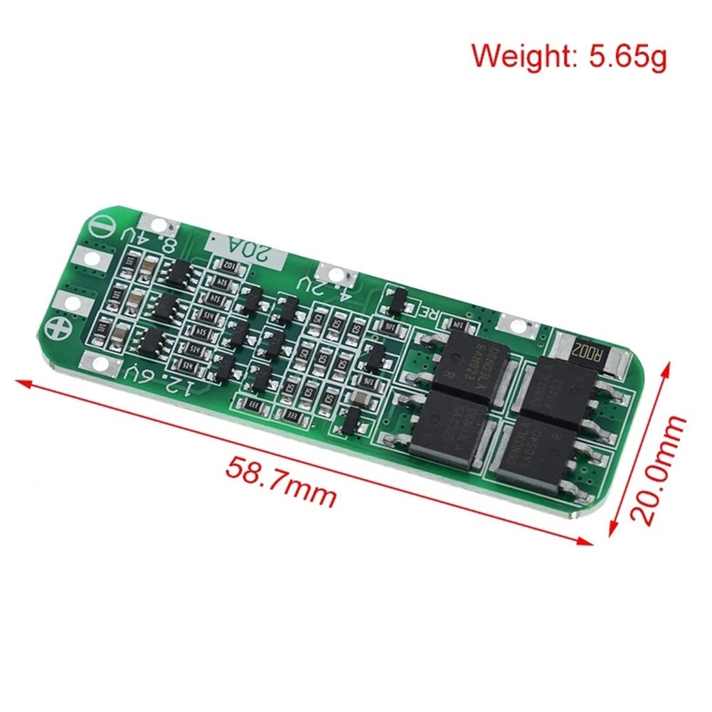 3S 20A Li-ion Lithium Charger PCB Protection Board 12.6V Cell