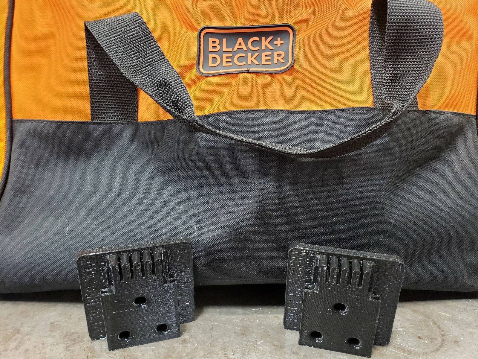 **2 Pack** Black & Decker 20V Battery Slot Tool Holder Mount