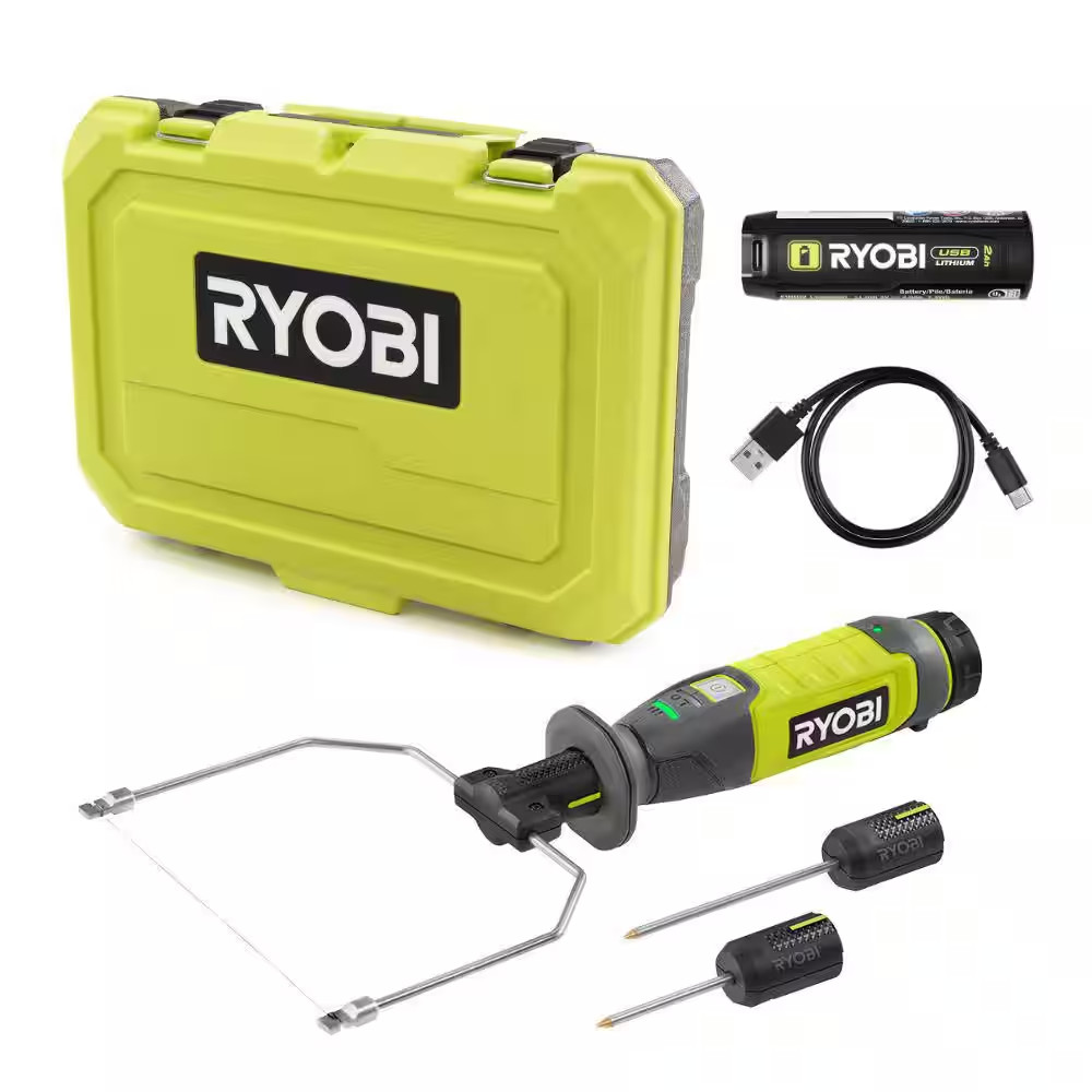 USB Lithium Hot Wire Foam Cutter Kit with 2.0 Ah Lithium-Ion Rechargeable Batter