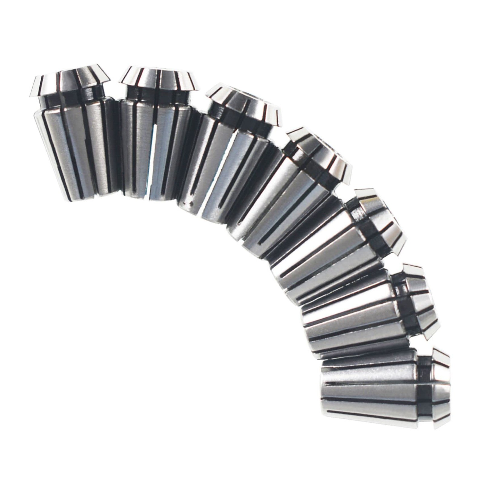 7 PCS ER11 Spring Collet Set 1/16 to 1/4 inch Chuck for CNC Milling Lathe