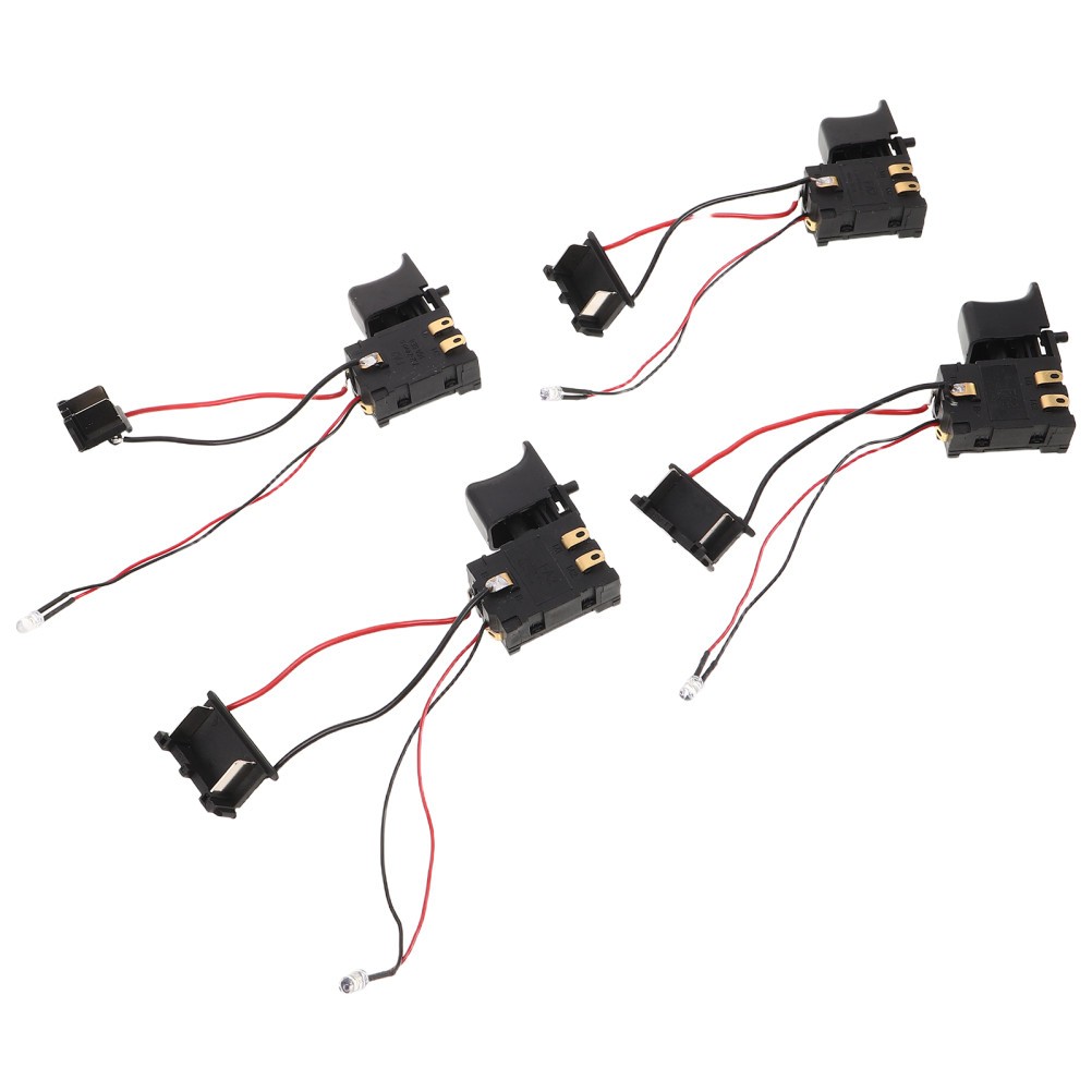 4pcs Replacement Trigger Switch for Cordless Impact Driver, Power On/Off Button