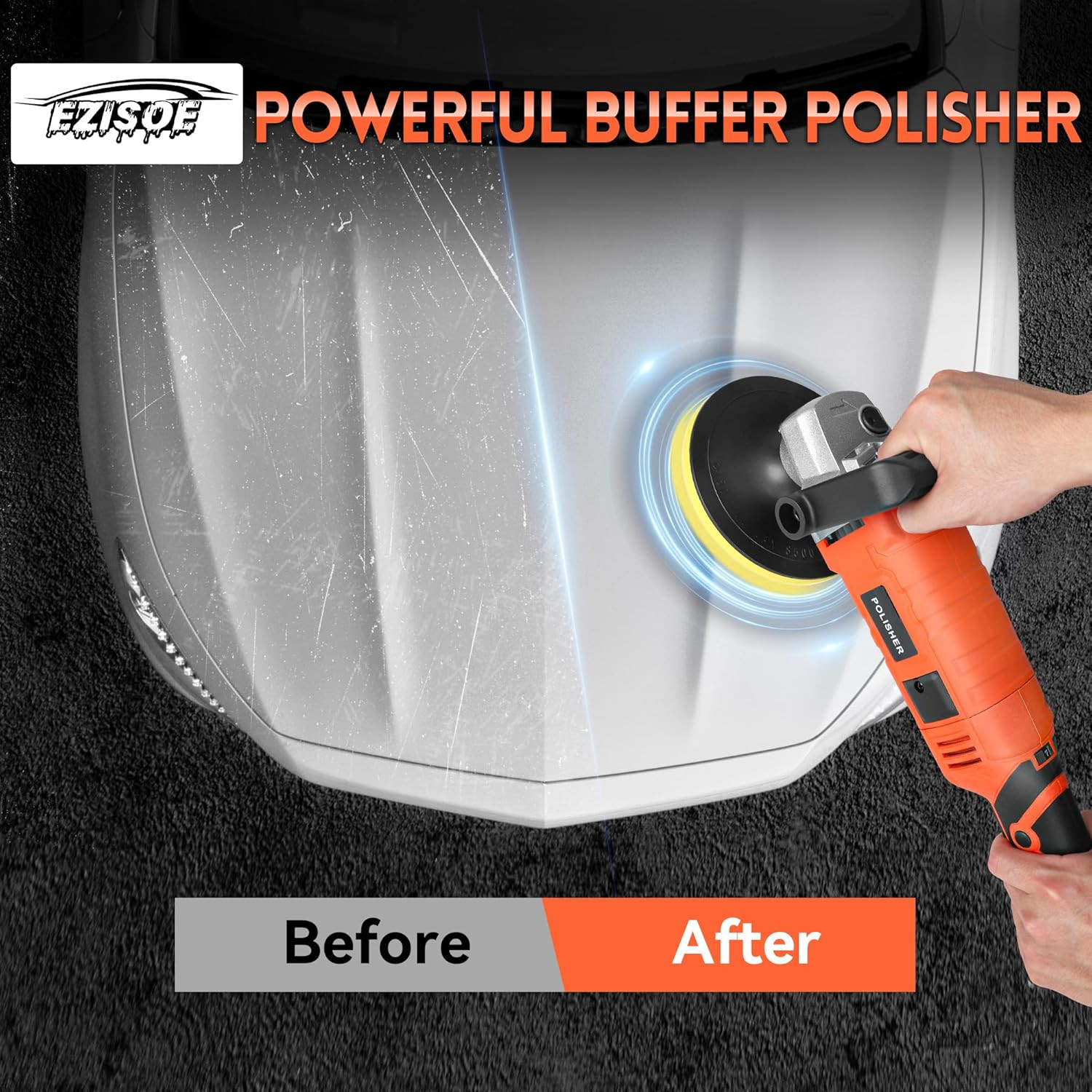 Buffer Polisher, Powerful Buffer Waxer, 7 Variable Speed 1000-3500 Rpm,Rotary Po