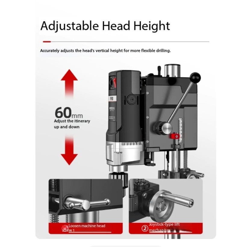 Small Household 220V High-Power Industrial-Grade Multifunctional Bench Drill