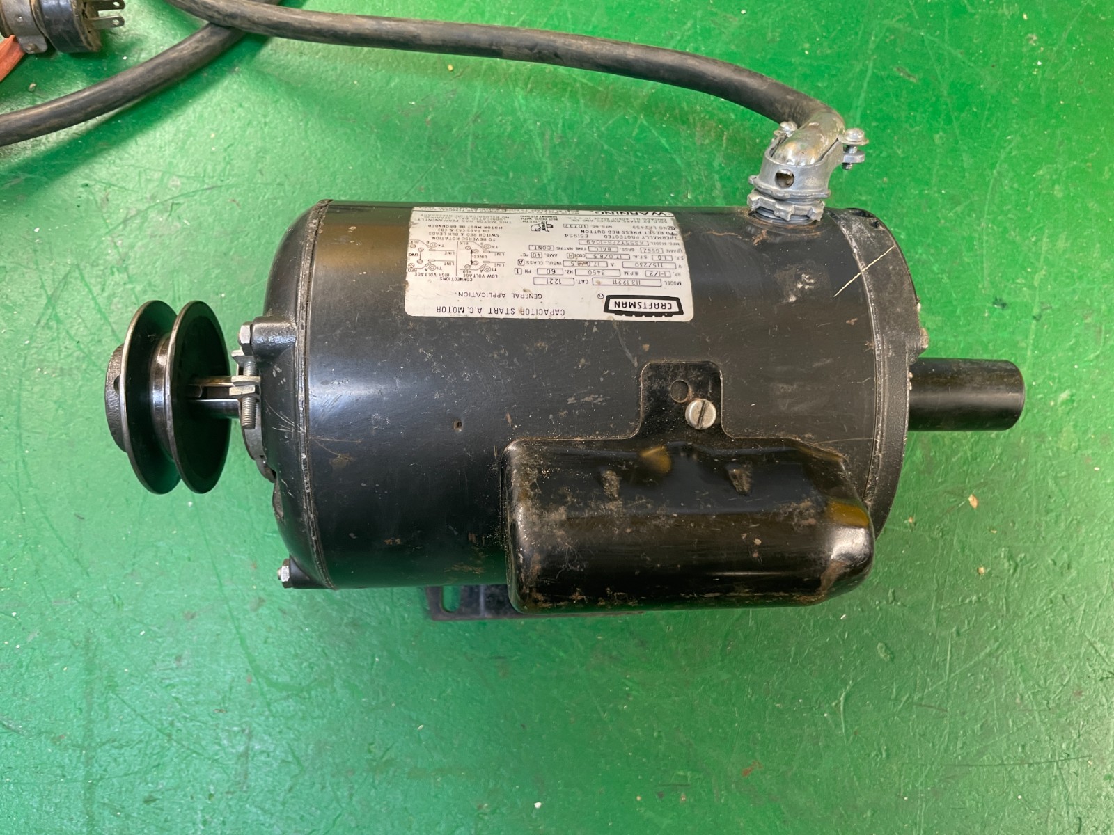 READ Craftsman 1.5 HP motor for 113 or 315 belt driven 10&Prime; Table Saw 115 / 230 V