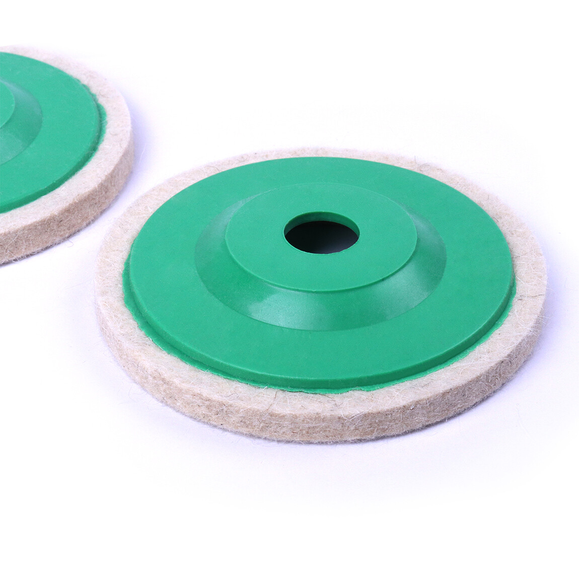 10 Pack 4&Prime; Wool Polishing Discs for Angle Grinder Finishing Wheel Buffing Pads