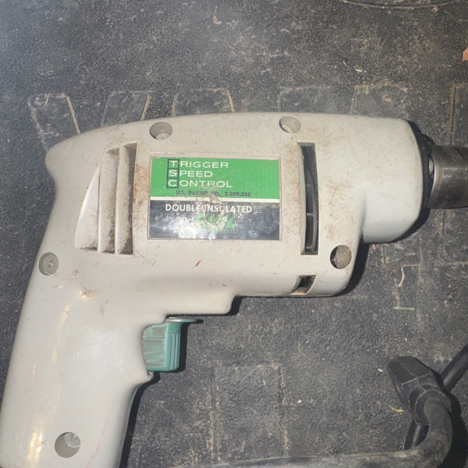 Vintage SKIL DRILL MODEL 501 1/4&Prime; ADJUSTABLE TRIGGER SPEED CONTROLS 0-2000 RPM