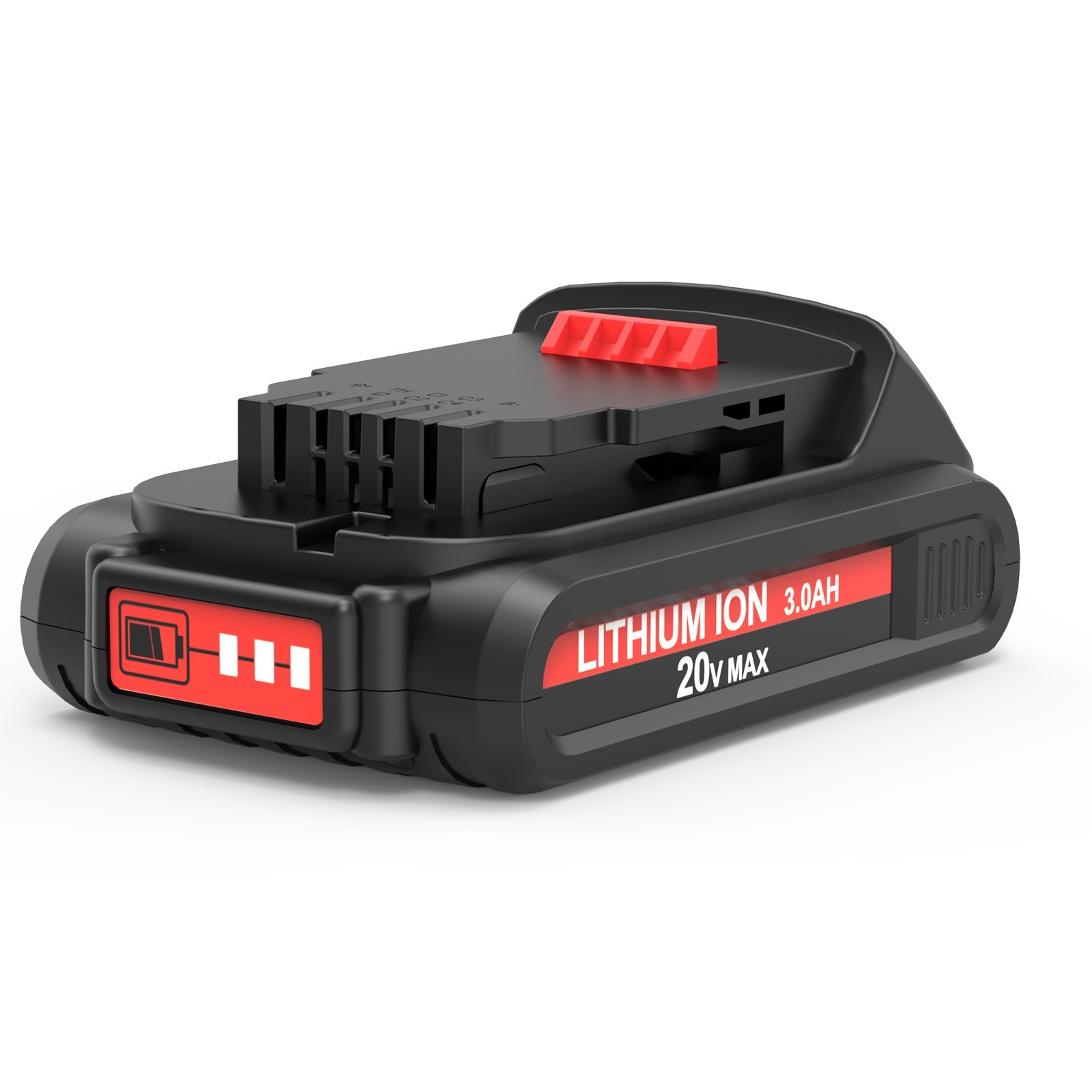 1Pack 20V 3.0Ah for DeWalt 20 Volt Max Lithium Ion Battery DCB201 DCB206 DCB205
