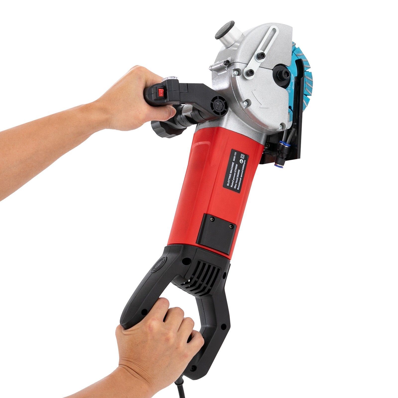 Slotting Machine Wall Chaser Concrete Grooving Cutting Machine Saw Blade 2700W