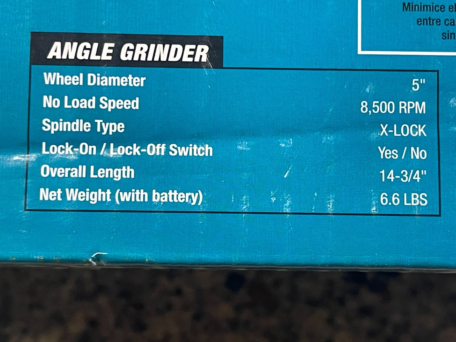 NEW! Makita LXT 18-Volt X-LOCK 4.5-5&Prime; Angle Grinder w/ AFT – XAG25Z (TOOL ONLY)