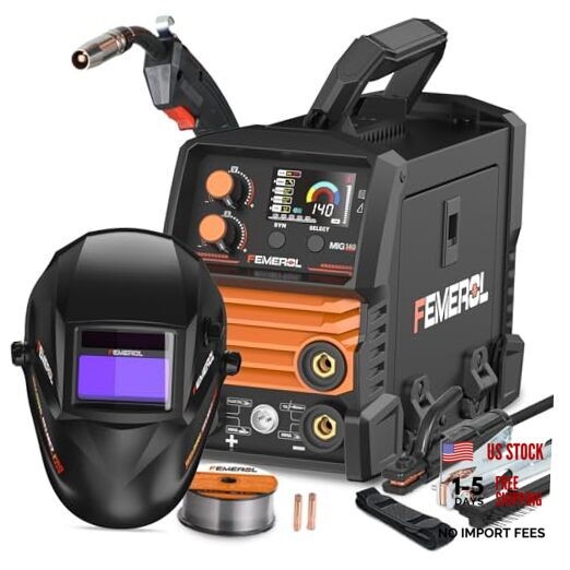 140A 3 in 1 MIG Welder,Flux Core, MIG/Lift TIG/Stick Welding Machine MIG140R