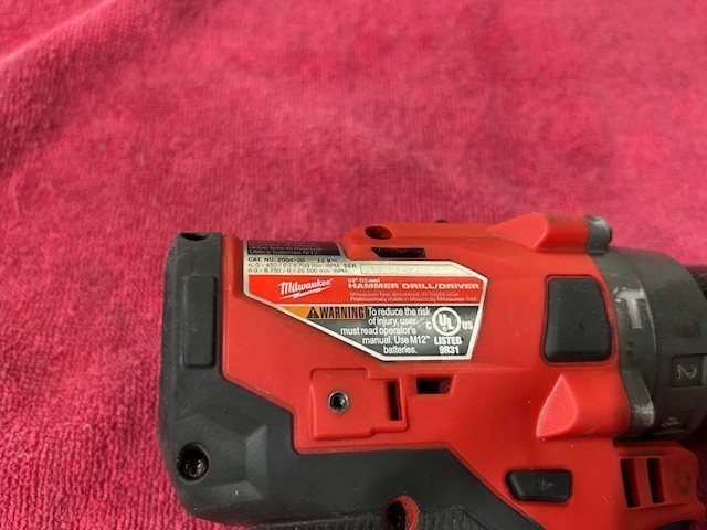MILWAUKEE 12V FUEL 1/2&Prime; HAMMER DRILL/DRIVER MODEL: 2504-20 GOOD CONDITION