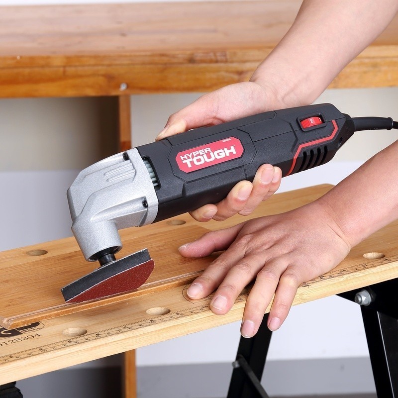 2.1 AMP Oscillating Multi Tool Variable Speed Compact Design Blades Sandpaper US