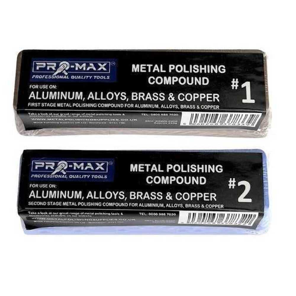 Drill Aluminium Alloy Brass Copper Metal Polishing Kit 3&Prime; x 1/2&Prime; 7pc Pro-Max