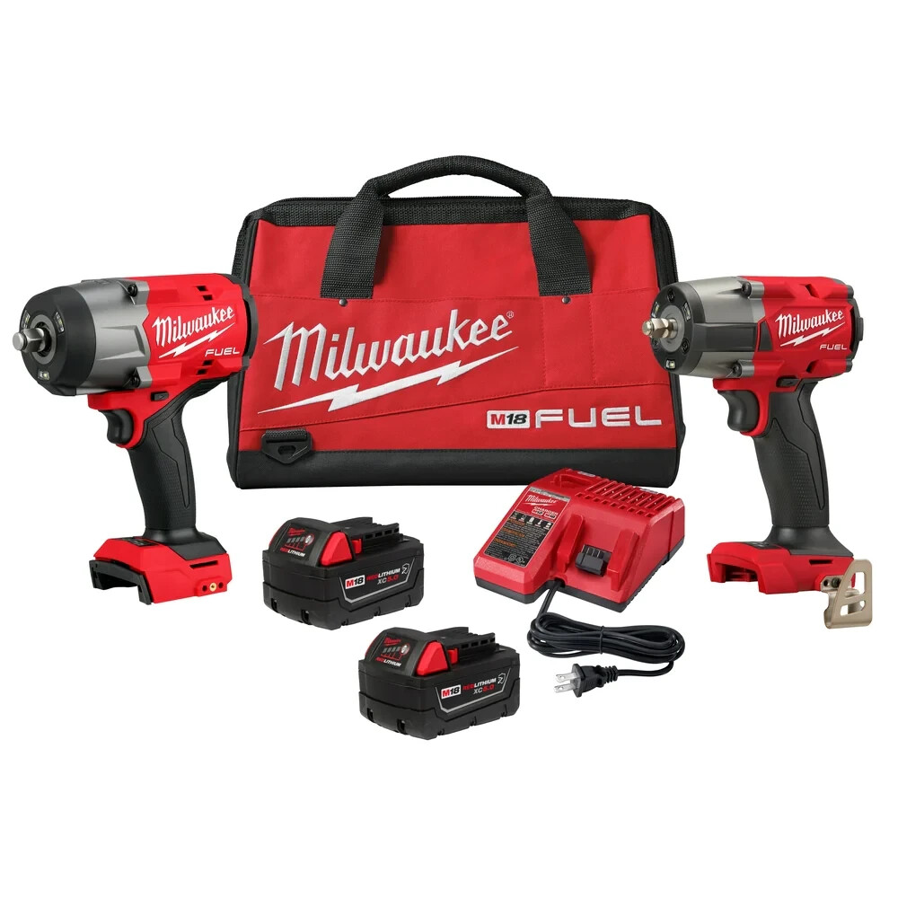 Milwaukee 3010-22 M18 FUEL 1/2&Prime; And 3/8&Prime; High Torque Automotive Combo Kit