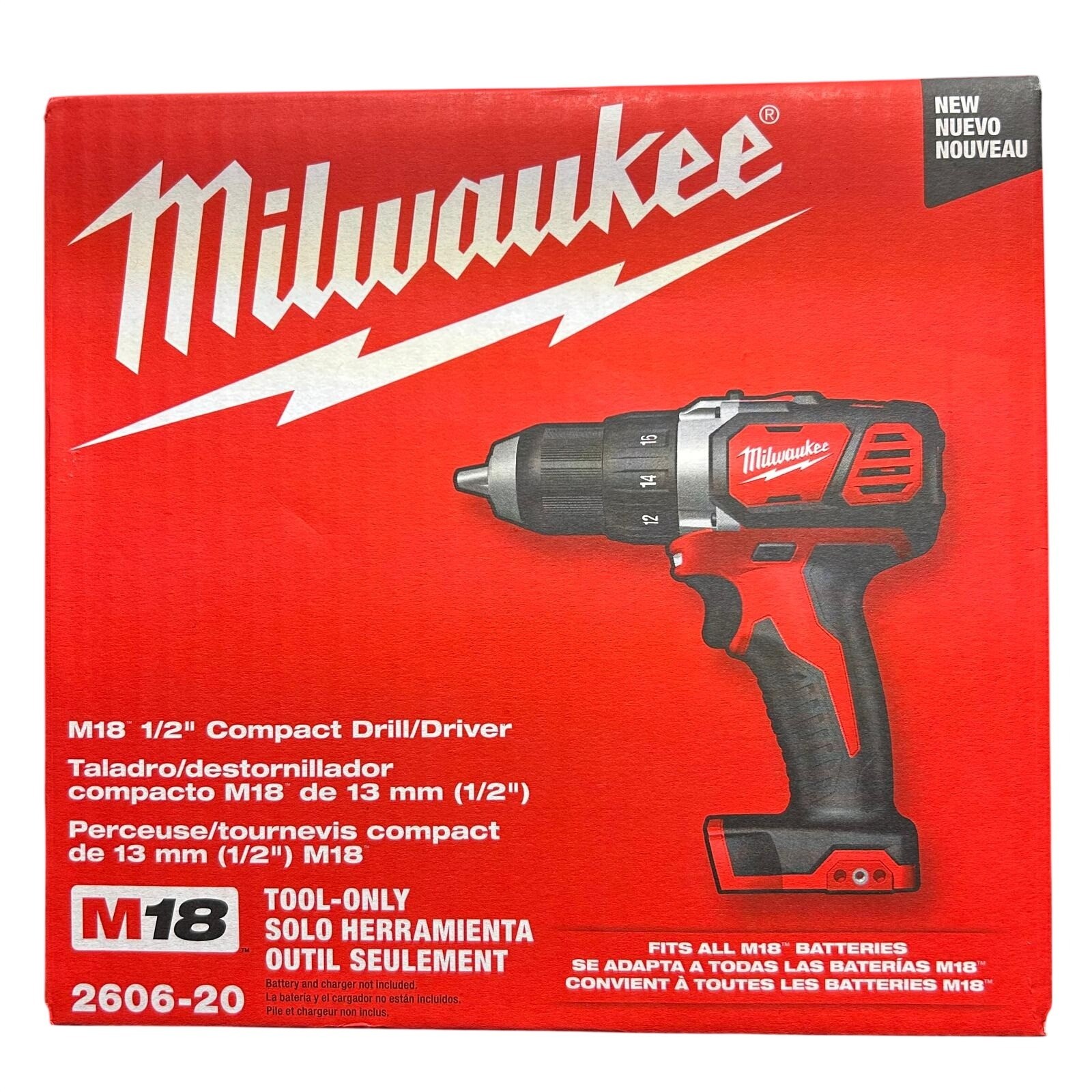 Milwaukee 2606-20 M18 1/2&Prime; Drill Driver