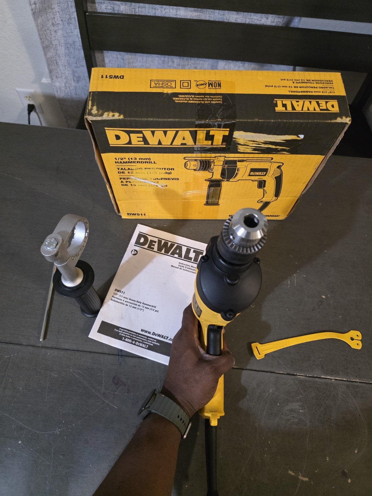 7.8 Amp Corded 1/2 In. Variable Speed Reversible Hammer Drill