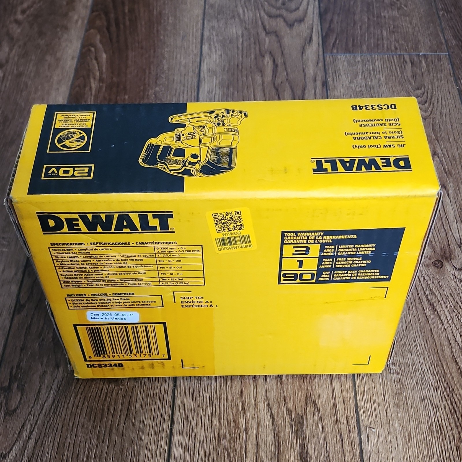 DEWALT XR 20V MAX Brushless Cordless Jigsaw DCS334B Tool Only