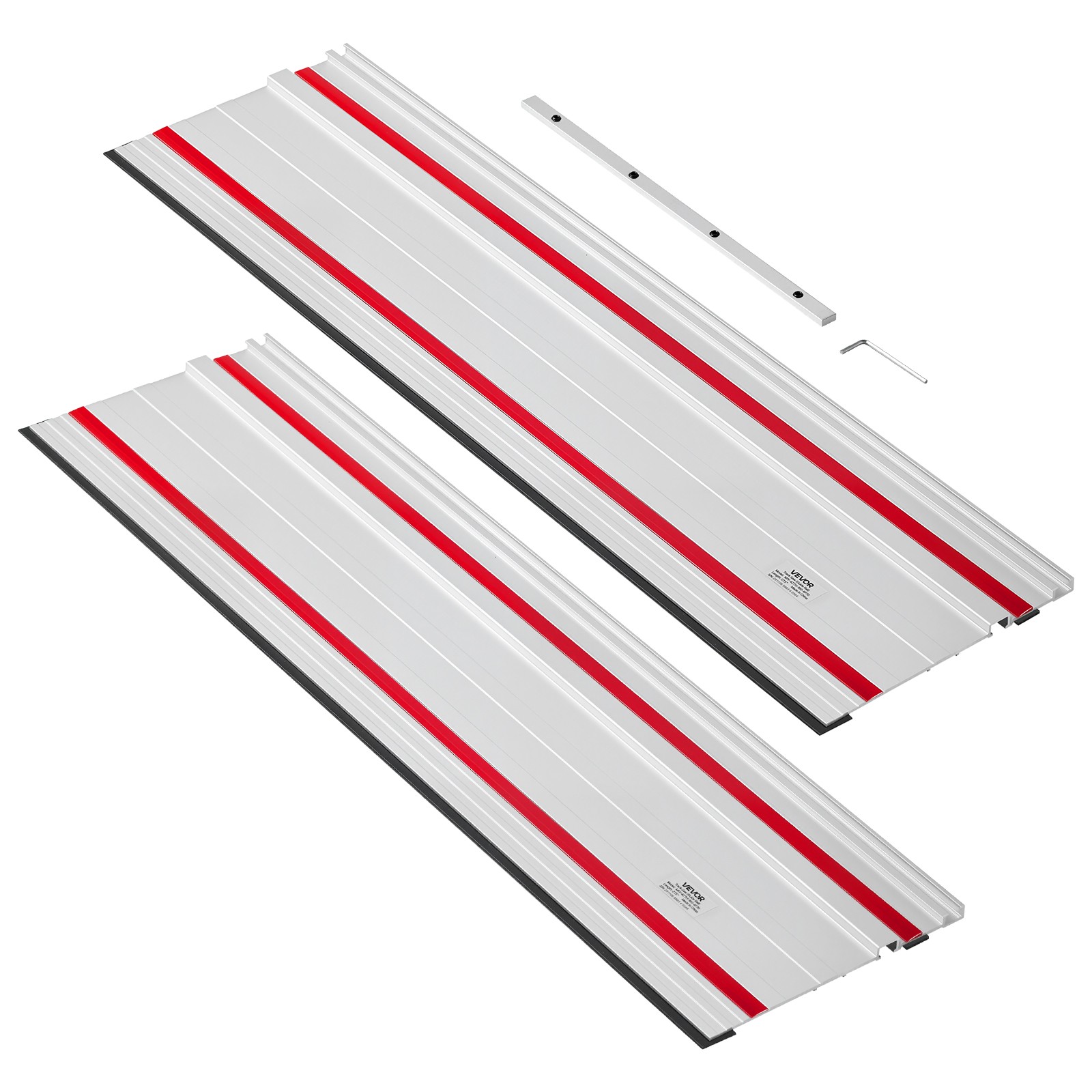 VEVOR Track Saw Guide Rail 55-Inch 1 Connector Fit Makita Festool WEN Track Saws