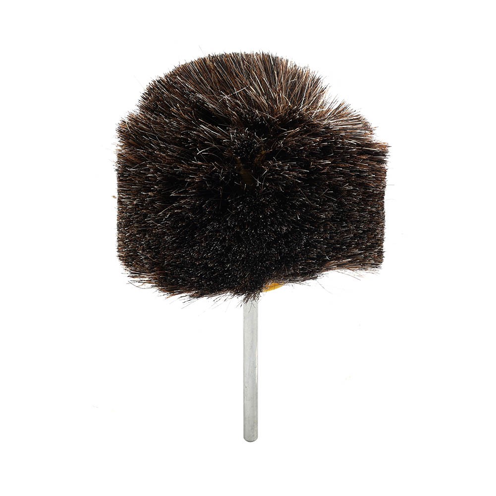 4&Prime; Horsehair Polishing Wheel Buffing Brush with Ball Head Wood Metal Rotary Tool