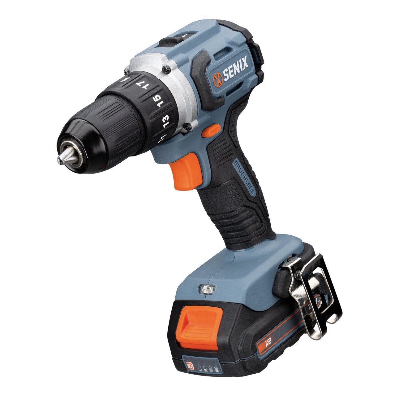 Senix X2 20V Brushless Cordless 1/2&Prime; Drill/Driver 540 in-lbs w/Battery NEW