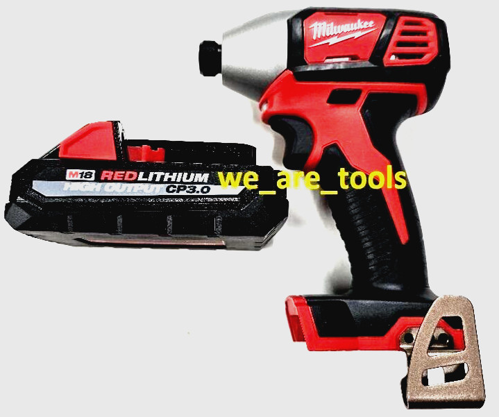 Milwaukee 2656-20 1/4 M18 Impact Driver, (1) 48-11-1835 3.0 Battery High 18 Volt