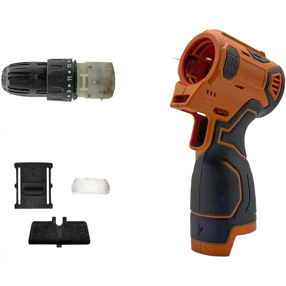Plastic Housing for 16 8V Brushless Drill For compatible with 12 Tooth