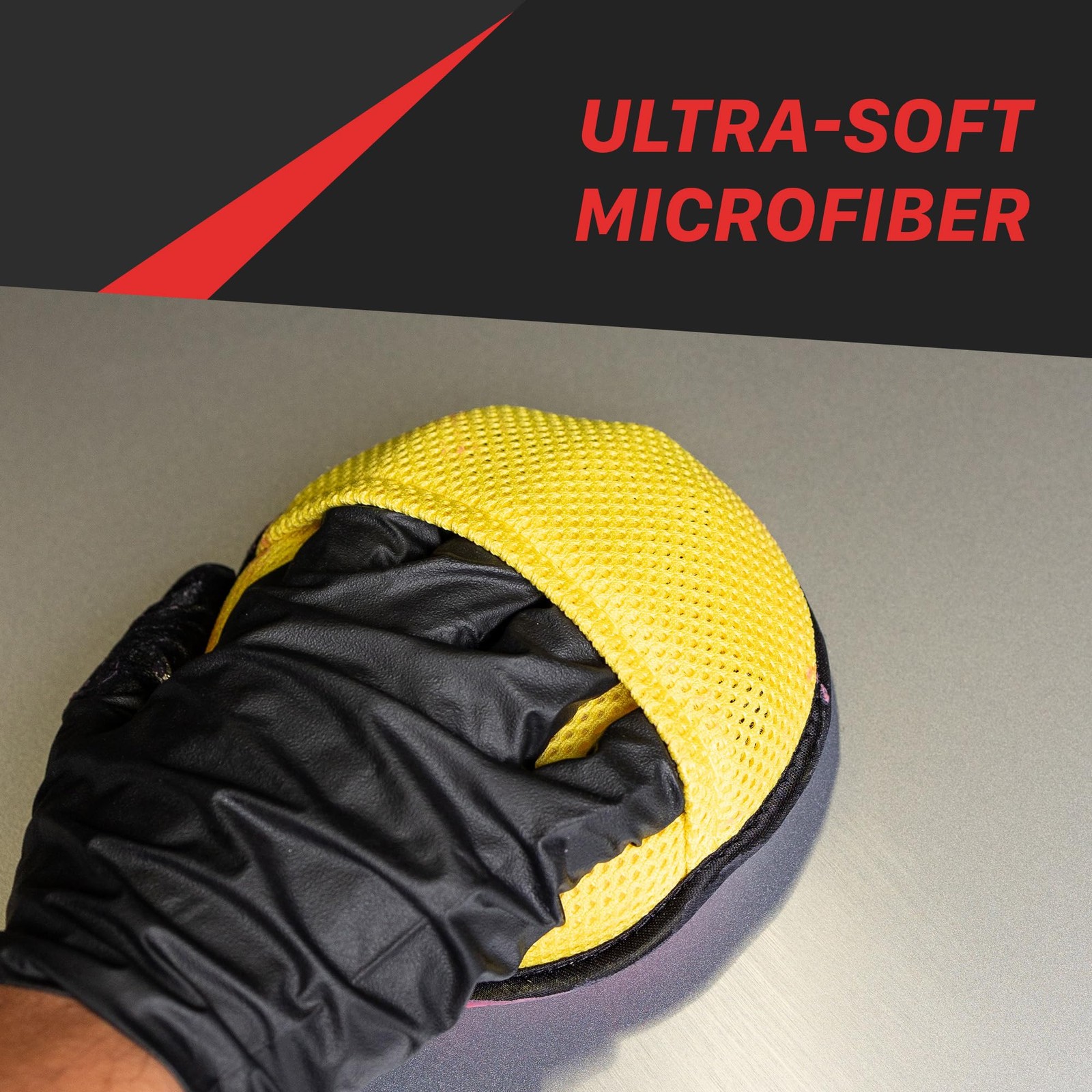 5.7 Inch Universal Microfiber Waxing Applicator Pad UltraSoft Car Detailing