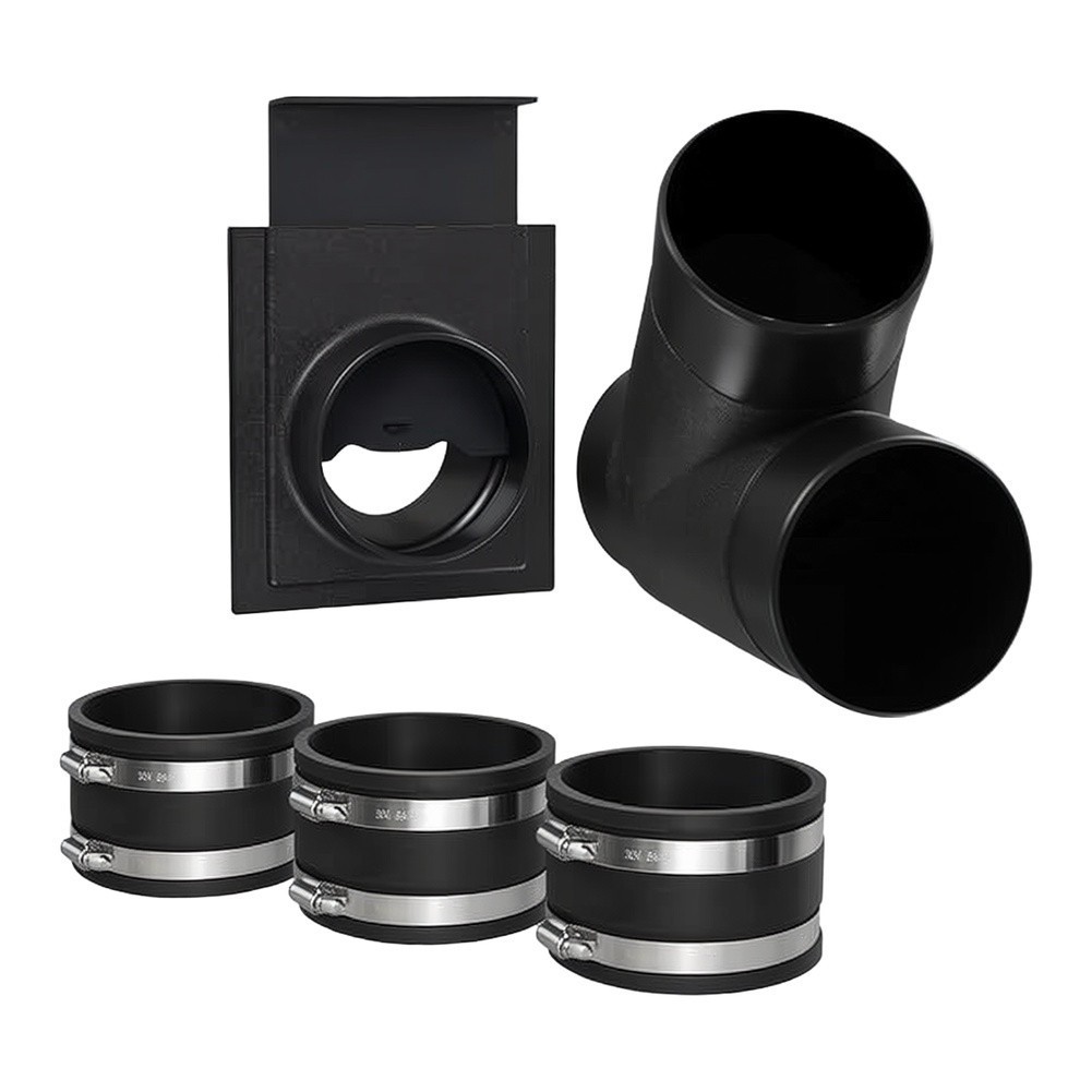 5 Piece Dust Fitting Kit for Table Saws and Other Woodworking Equipment