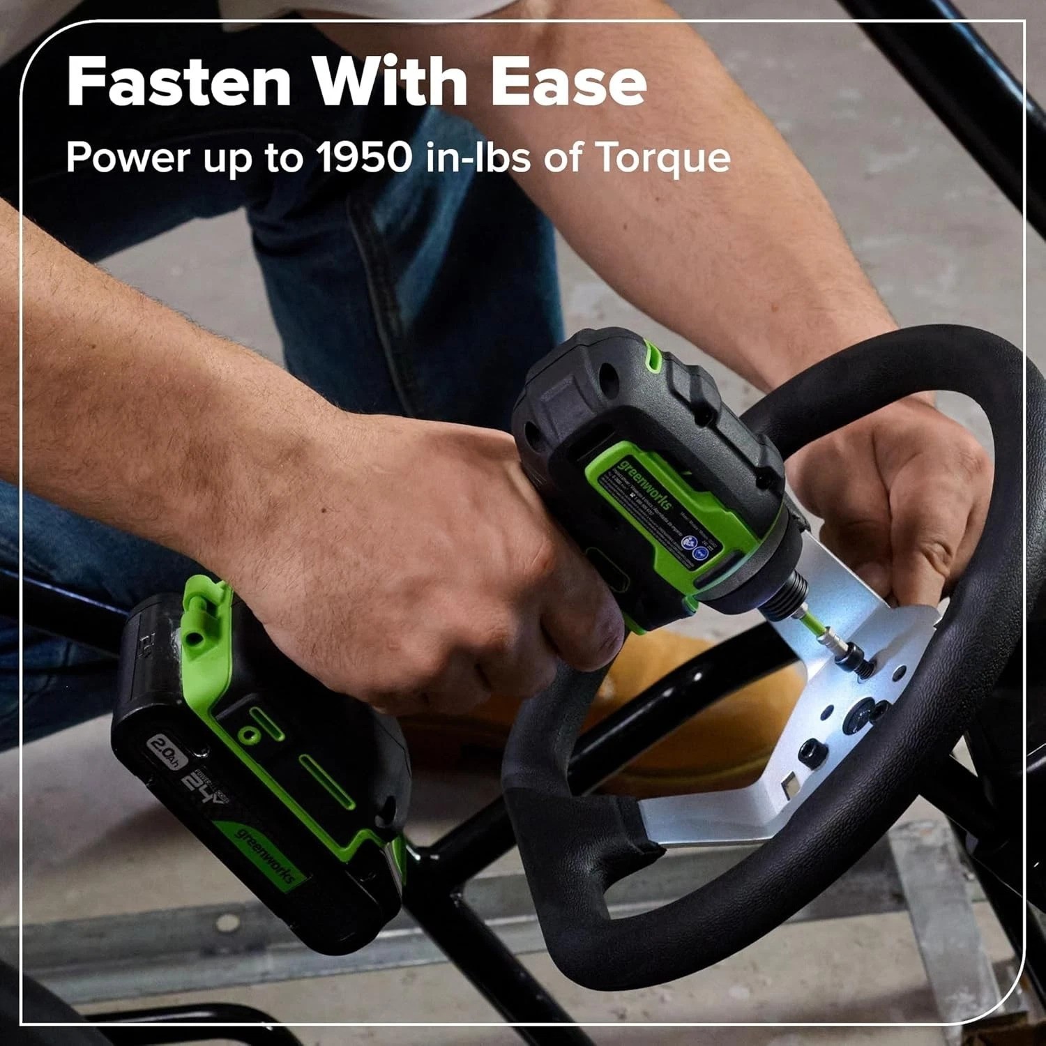 24V Cordless Drill/Driver & Impact Driver Combo – 400 in-lbs & 1950 in-lbs Power
