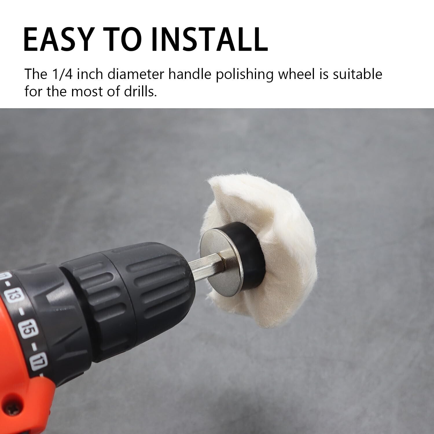 11pcs Buffing Polishing Cloth Cotton Mop Wheel Pad for Power Drill 1/4&Prime; Shank